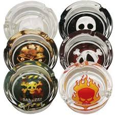 Round Glass Ashtray