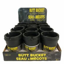 Butt Bucket Black Small Extinguishing Ashtray
