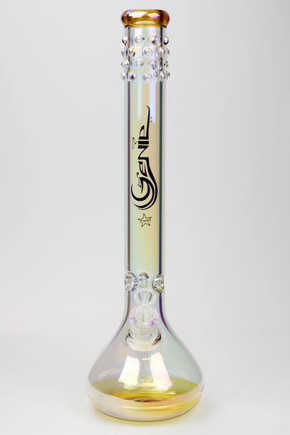 19" Genie Metallic 7 mm glass round glass bong