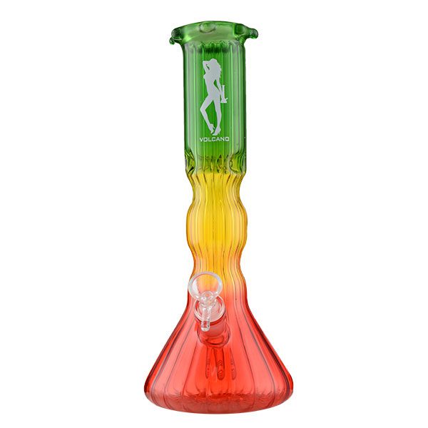 VOLCANO GLASS BONG - 14" (AK061)