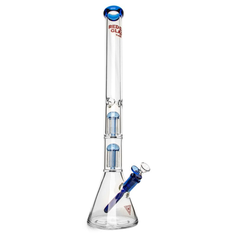 24" 7mm Thick Wildwood Triple Chamber Beaker Base Water Pipe