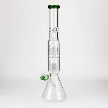 19" Dual 8 arms perc, with splash guard 7mm glass water bong [G11135] Click to expand                             19" Dual 8 arms perc, with splash guard 7mm glass water bong [G11135]