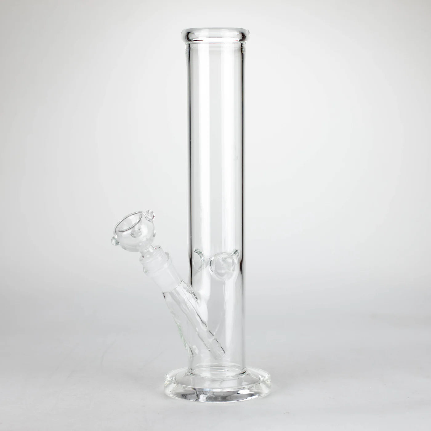 12" Clear Straight Tube Bong