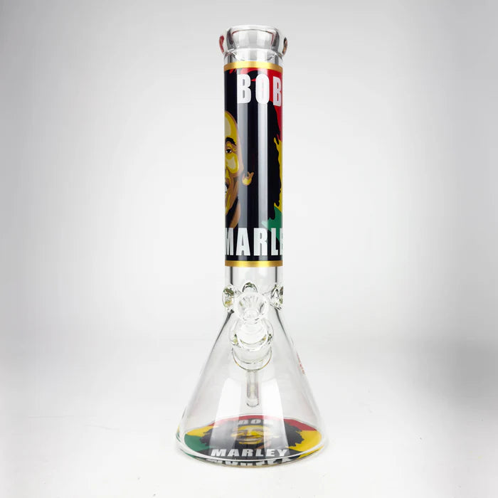 14" BM Design Glass Bong – 7mm Thick with Ice Catcher