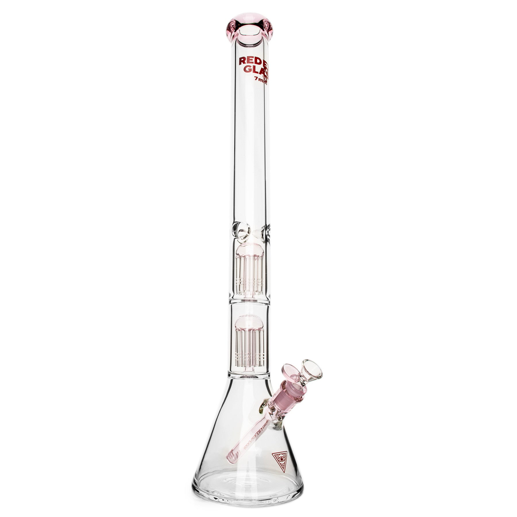 24" 7mm Thick Wildwood Triple Chamber Beaker Base Water Pipe