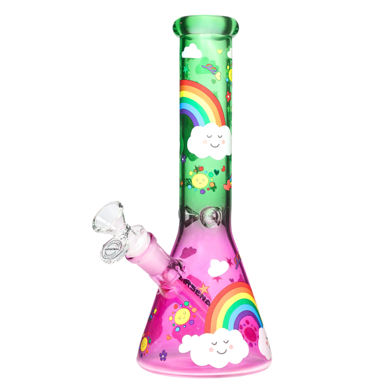 10" 5mm Arsenal Rainbow Bliss Beaker
