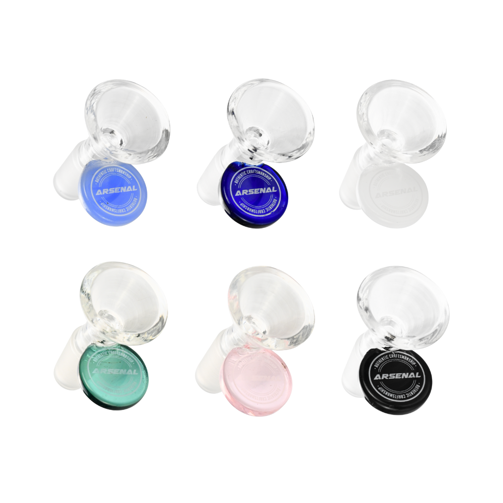 14mm Arsenal Colored Tip Glass Bowl