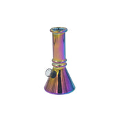 Beaker Base Mini Glass Bong Metallic Finish – (BLMIN-03-4)