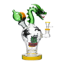 10" Cheech Dragon Fire Waterpipe (Green)