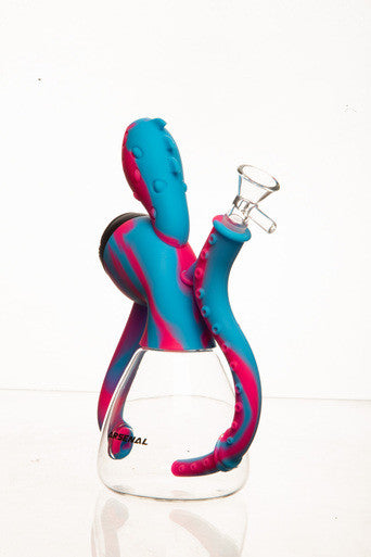 7" Septic Eye Glass Silicone Bong