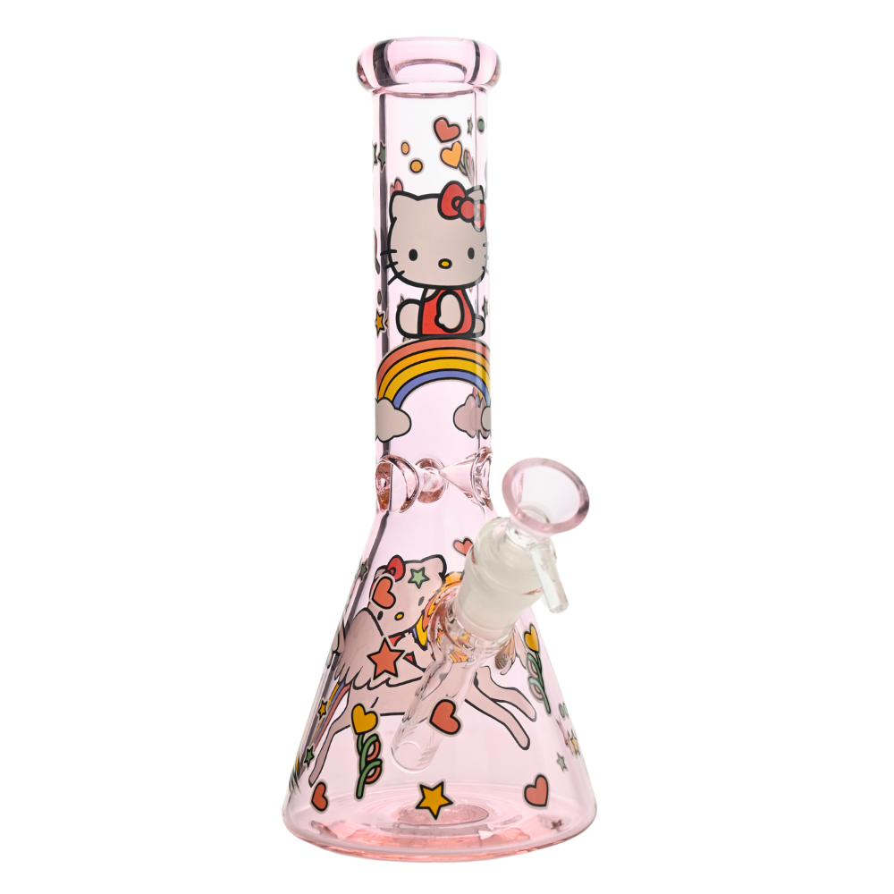 10" 5mm Sunshine Dreams Kitty Beaker