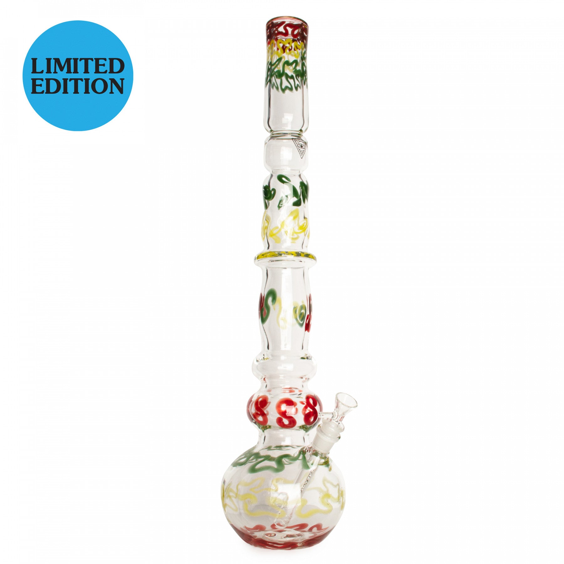 23" 7mm Thick Train Wreck Bubble Base Water Pipe