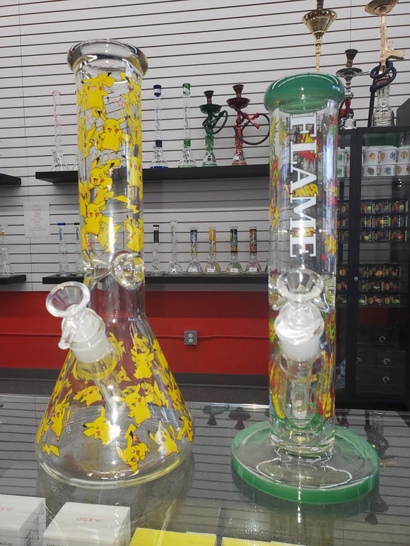 GLASS BONG WITH DESIGN
