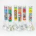 12" RM Cartoon glass water bong-Glow in the dark [GBT21002]