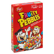 POST FRUITY PEBBLES CEREAL