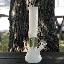 Frosted Glass Tre Perc Bong