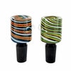 COLOUR SWIRL STOVE PIPE BOWL 14MM