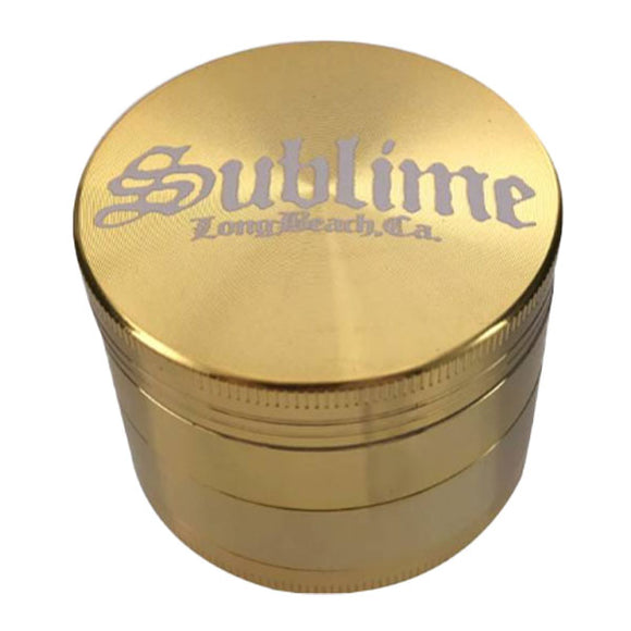 Sublime Long Beach Grinder – 4 Parts – Gold (SUB1005 Gold)