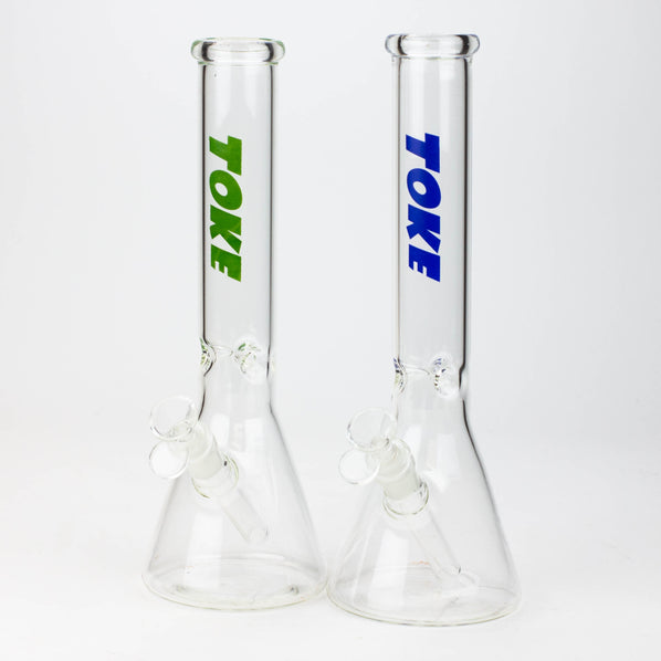 TOKE - 12" Beaker glass water bong