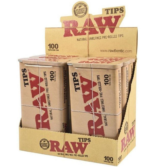 RAW PRE ROLLED TIPS (100 BOX)