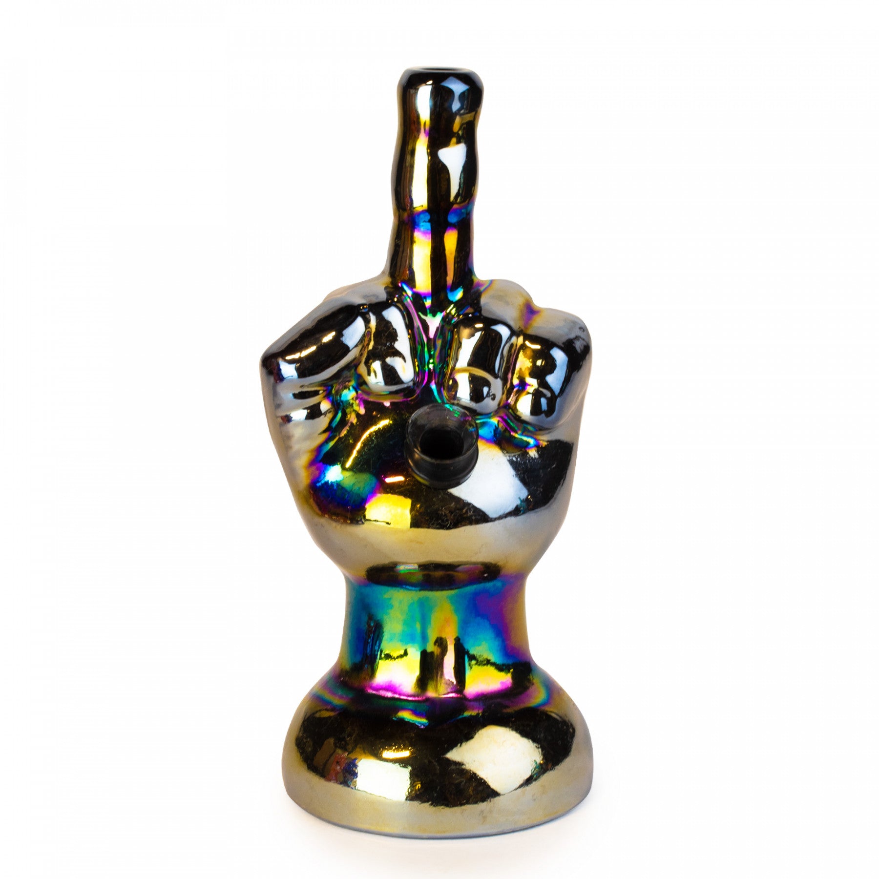 8" Platinum Metallic 'Flippin the Bird"