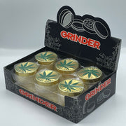 Gold + Green Leaf Grinder (15-218)
