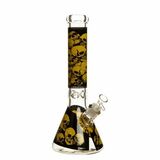 14" Omega Skull Glass Bong