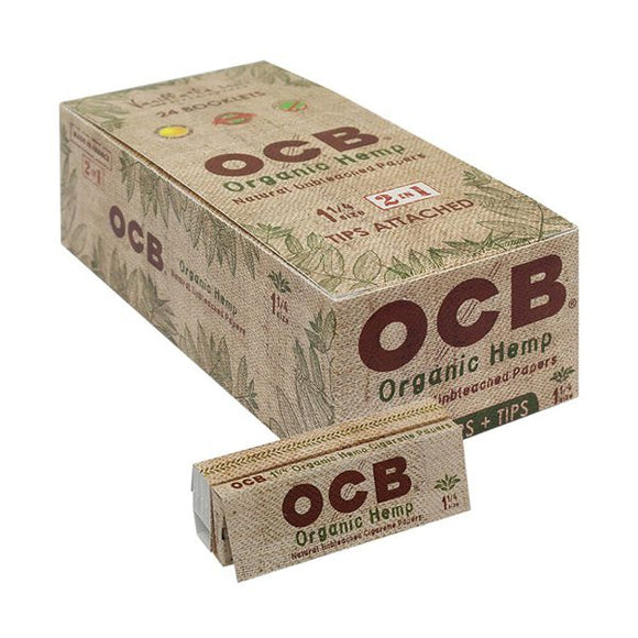 OCB – 1-1/4 Hemp Camano, Organic 50 Booklets (CP1041)